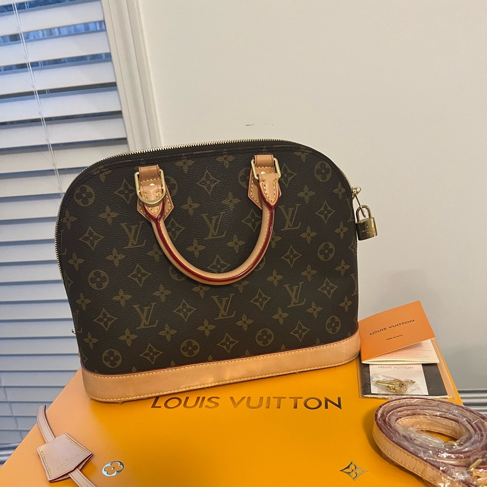 Brown logo purse